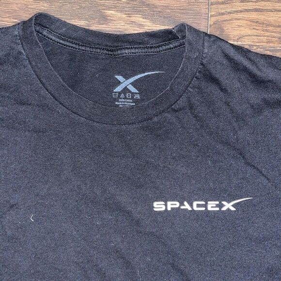Rare soft Authentic SpaceX Ripley Crew Dragon T-Shirt Size S Men’s Small Black - Picture 3 of 4
